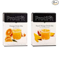 PROTIFIT - High Protein Orange &amp Peach Mango Fruit Drink 2 Pack 15g Protein Low Calorie Sugar Free Ideal Protein Compatible 7 Servings Per Box (2 Pack)
