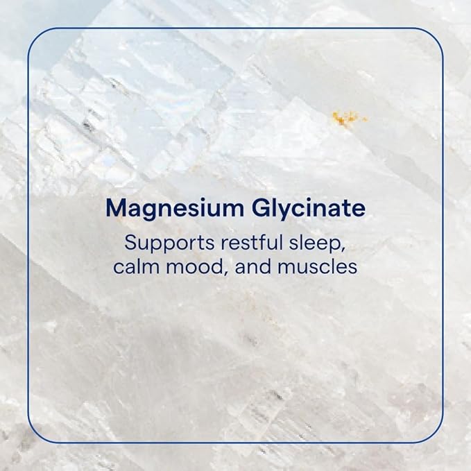 Trace Minerals Magnesium Glycinate Powder - Daily Magnesium Powder for Sleep Support - Calming Bedtime Drink - Natural &amp Gentle - Mixed Berry Lemonade - 180g (60 Servings)