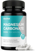 Magnesium Carbonate 500mg High Absorption Supplement for Digestive Health Muscle &amp Nerve Function 3 Month Supply Vegan Non-GMO Gluten-Free 90 Capsules