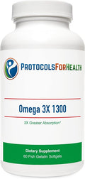Omega 3X 1300 Cardiovascular Support 60 Softgels