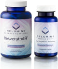 Relumins Advanced White Bundle – L-Glutathione 800mg with Vitamin C (60 Capsules) + R3 Resveratrol Complex (120 Capsules) – Supplement for Skin Clarity and Wellness Support