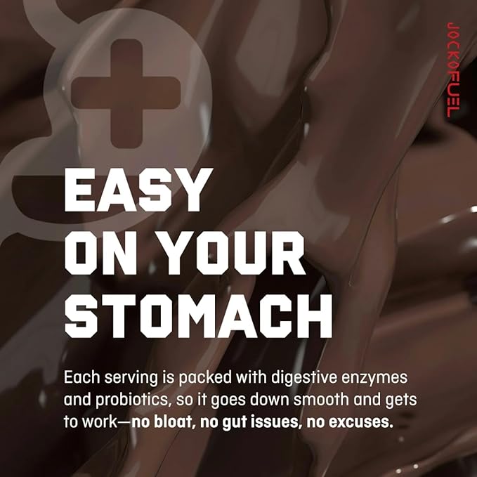 Jocko-Mölk Protein Powder 21 Servings - Grass-Fed Whey Micellar Casein Egg Protein Blend with Digestive Enzymes Probiotics Sugar-Free Soy-Free Gluten-Free (1.48 lbs Chocolate)