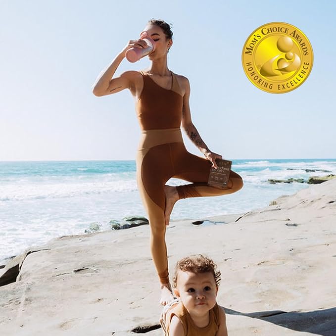 Boobie Body Superfood Protein Shake for Moms Pregnancy and Lactation Support Protein Powder to Increase Milk Supply Probiotics Organic Dairy-Free Gluten-Free Vegan Vanilla Cookie Single Srv 10pk