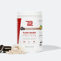 TB12 Plant Based Protein Powder by Tom Brady 24g of Vegan Pea Protein Low Sugar Low Carb Non-GMO Meal Replacement Keto Friendly Paleo Sugar Free Cookies and Cream Flavor (30 Servings)