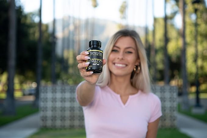 (3 Pack) Smarter Energy Pills 200mg Caffeine &amp Coconut MCT Oil with Maca Root 150 Liquid Softgels