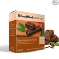 BestMed Protein Bar – 15g Protein Low Carb Low Sugar High Fiber Low Calorie Meal Replacement Nutrition Bar Healthy Snack for Weight Management Diet (Peppermint Cocoa 7 Count)