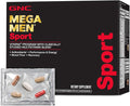 Mega Men Sport Vitapak Program Convenient Complete Nutrition 4 Products in 1 Packet Athletic Performance Energy Recovery Blood Flow Arginine 200mg Caffeine Thermogenic 30 day supply