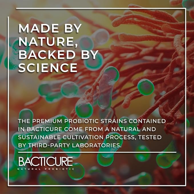 Bacticure Probiotic 120 Capsules | Probiotics Supplement w/High CFU Formula for Men &amp Women | Prebiotics &amp Digestive Enzymes for Digestion &amp Gut Health Vaginal Health Colon Cleanse Immu