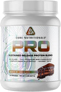 Core Nutritionals Pro Sustained Release Protein Blend Digestive Enzyme Blend 25G Protein 2G Carb 27 Servings (Death by Chocolate)