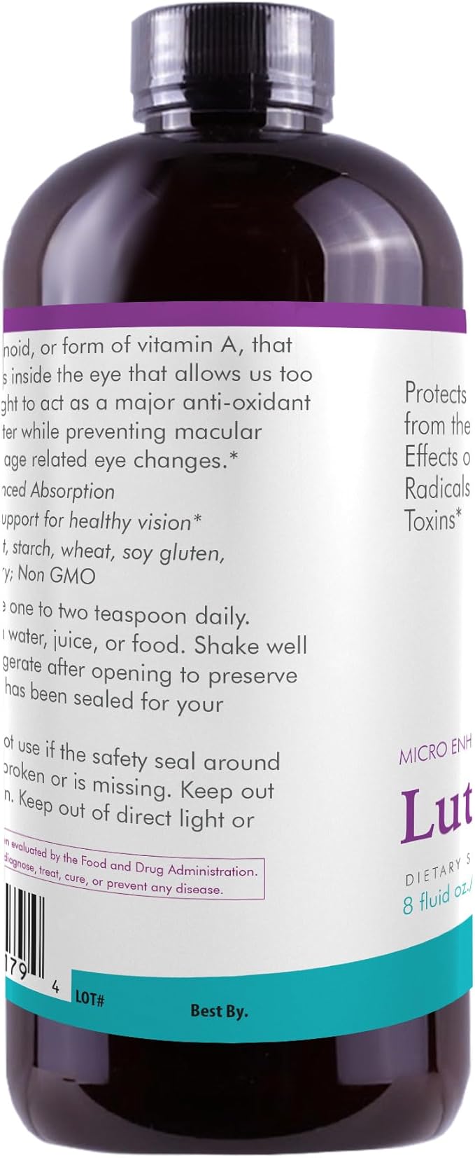Life Solutions Lutein for Eyes - Lutein 10mg Eye Supplements for Adults Vision &amp Eye Health Support - Premium Lutein Supplement for Optimal Eye Health 8oz