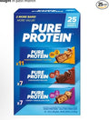 Pure Proteins Bars Nutrient Rich Snacks with High Protein for Energy Support Minimal Sugar Gluten-Free Variety Pack (In NEYUM Packaging) (25 Pack)