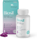 Biosil Advanced Hair + Nail Care - 30 Capsules - Grow Strengthen &amp Thicken Hair and Nails - with Patented ch-OSA &amp Biotin - 15-Day Supply