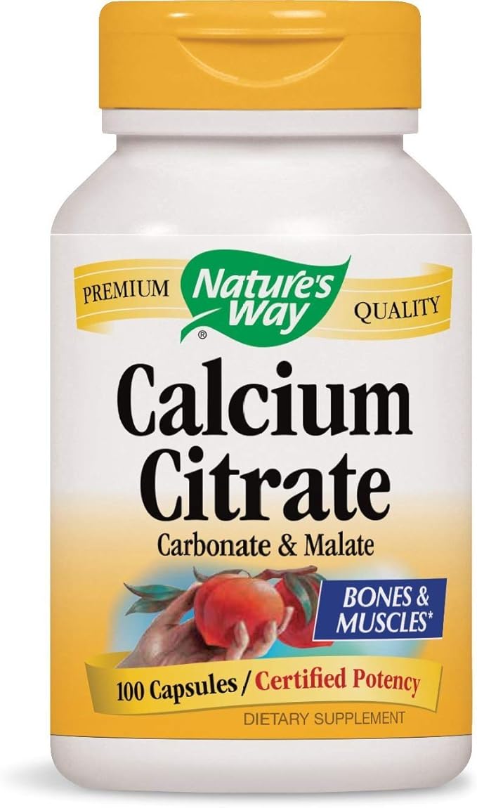 Nature's Way Calcium Citrate 100 Capsules