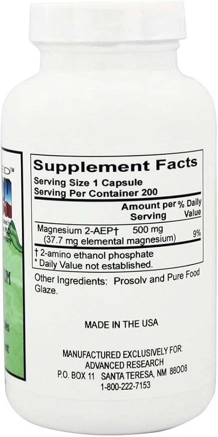 2-AEP Magnesium 500 mg 200 Vcaps
