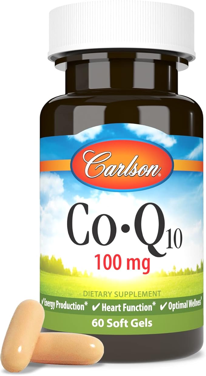 Carlson - Co-Q10 100 mg Energy Production &amp Heart Function 60 Softgels