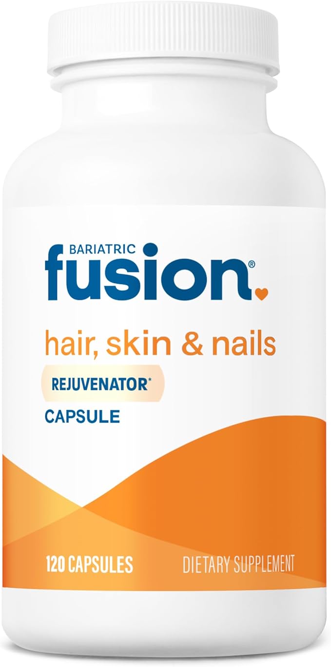 Bariatric Fusion ONE Per Day Bariatric Hair Skin and Nails Vitamins REJUVENATOR for Women | Vegan Hair Growth Vitamins with Biotin Vitamin B12 and B1 | Easy to Swallow | 120 Capsules