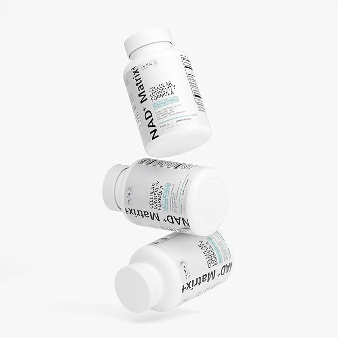 NAD+ Matrix+ Cellular Longevity Formula NAD Supplement 500mg NAD+ Supplements for Men &amp Women Quercetin 250mg Resveratrol 150mg 60 Capsules