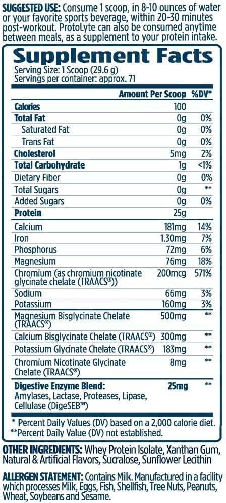 VMI Sports ProtoLyte Whey Isolate Protein Powder Vanilla Cake Batter 4.6 lbs