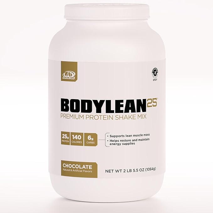 AdvoCare BodyLean25 - Protein Powder with Whey Protein Isolate - Supports Muscle Building &amp A Lean Body - Offers Energy Support* - Chocolate 4.5 oz