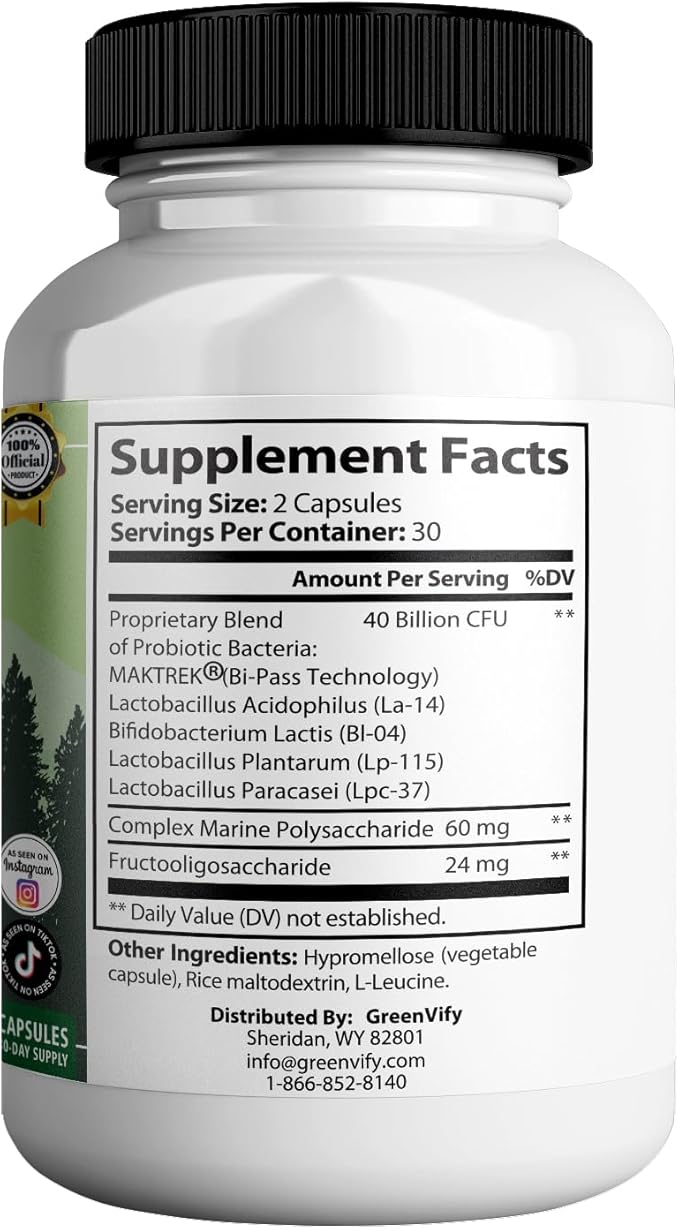 Oradentum Max Probiotic Supplement 40 Billion CFU 60 Capsules 30 Day Supply (1)