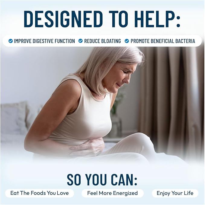 NUU3 Gut Health 365 - Digestive Enzymes &amp Probiotic Supplement for Women &amp Men - Bloating &amp Digestion Relief - Supports Gut Microbiome &amp Healthy Immune Function - 90 Capsules
