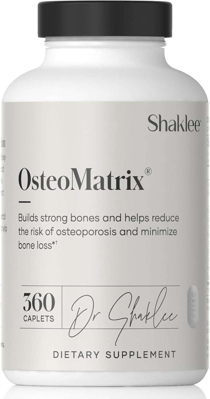 Shaklee OsteoMatrix® - Build &amp Maintain Strong Bones - 100% DV Calcium &amp Magnesium - Vitamins D &amp K - Zinc Manganese - Clinically Tested for Absorption - 360 Caplets