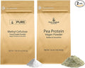 Pure Original Ingredients Pea Protein Powder &amp Methylcellulose Bundle (1lb) Thickeners Food Grade