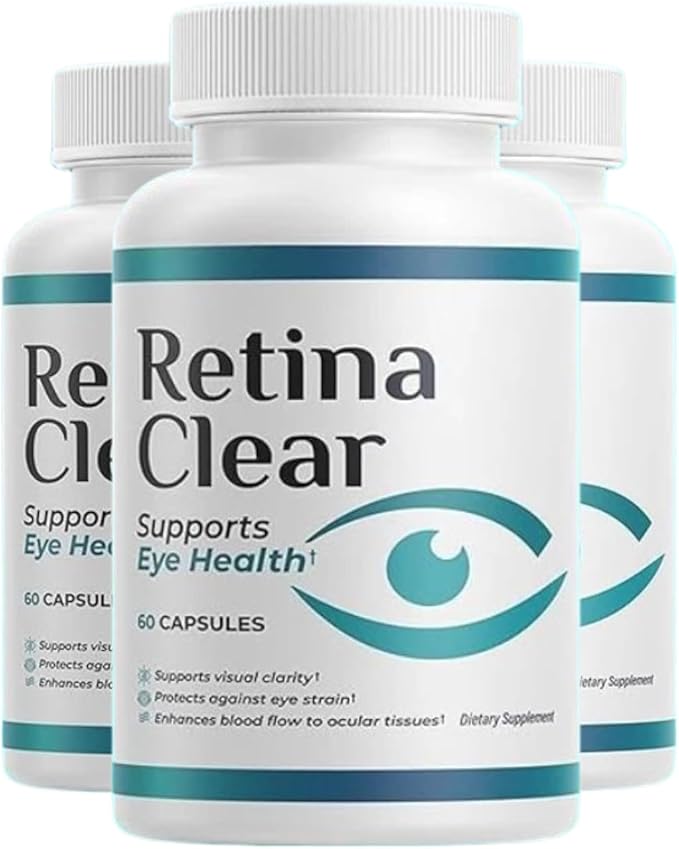 3-Pack Retina Clear Capsules RetinaClear Supports Eye Health - 180 Capsules