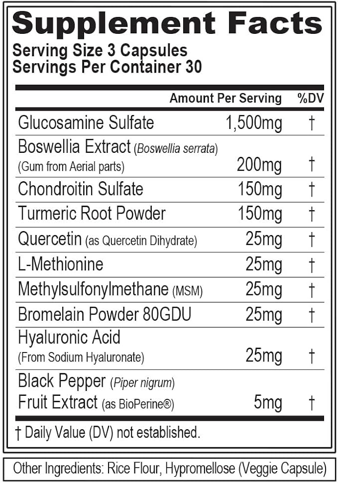 FLEXMODE Joint Supplement with Glucosamine Chondroitin MSM (30 Servings) Plus Advanced Daily Multivitamin for Men with Essential Vitamins Minerals &amp Phytonutrient Complex (60 Servings)