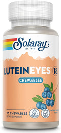 SOLARAY Chewable Lutein Eyes 18 | Eye &amp Macular Health Support Supplement w/Naturally Occurring Lutein and Zeaxanthin | Non-GMO | 30 Chewables