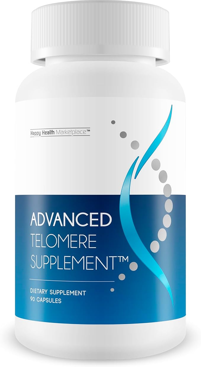 Advanced Telomere Support - Our Best Advanced Telomere Supplement - Anti Aging Pills - Telomeres Lengthening Supplements - Our Best Anti Aging Supplement - NAD Booster Nrf2 Nadh Activator Supplements