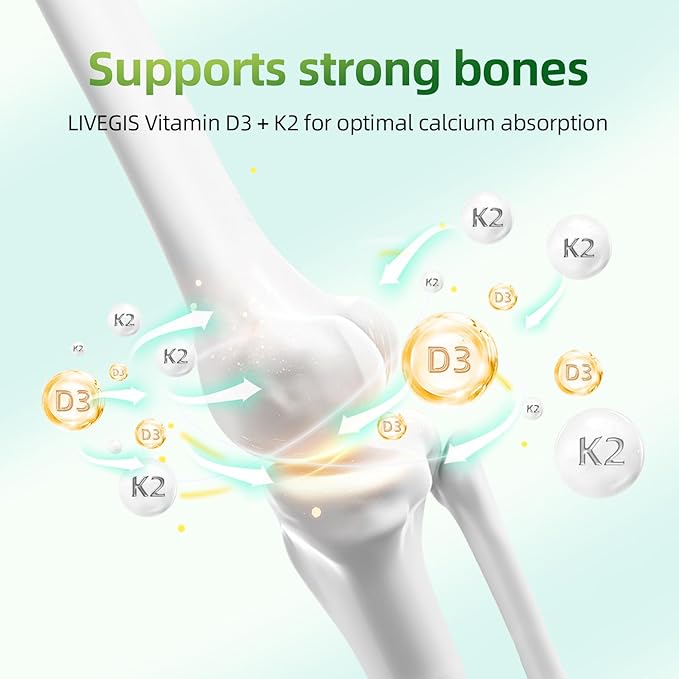 Vitamin D3 K2 Softgels Vitamin D3 10000 IU with K2 (MK-7) 200 mcg with Coconut Oil Softgels Supports Calcium Absorption Bone Immune and Heart Health - 90 Counts * 2 Packs
