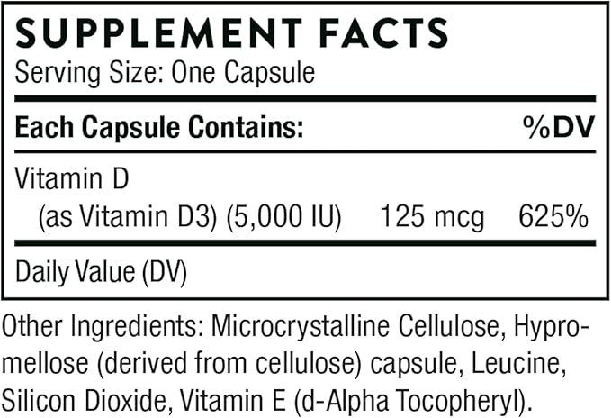 THORNE - Essential Vitamins Bundle: Vitamin C &amp D-5000 Complex - Immune Bone Health and Energy Support - 60 to 90 Servings