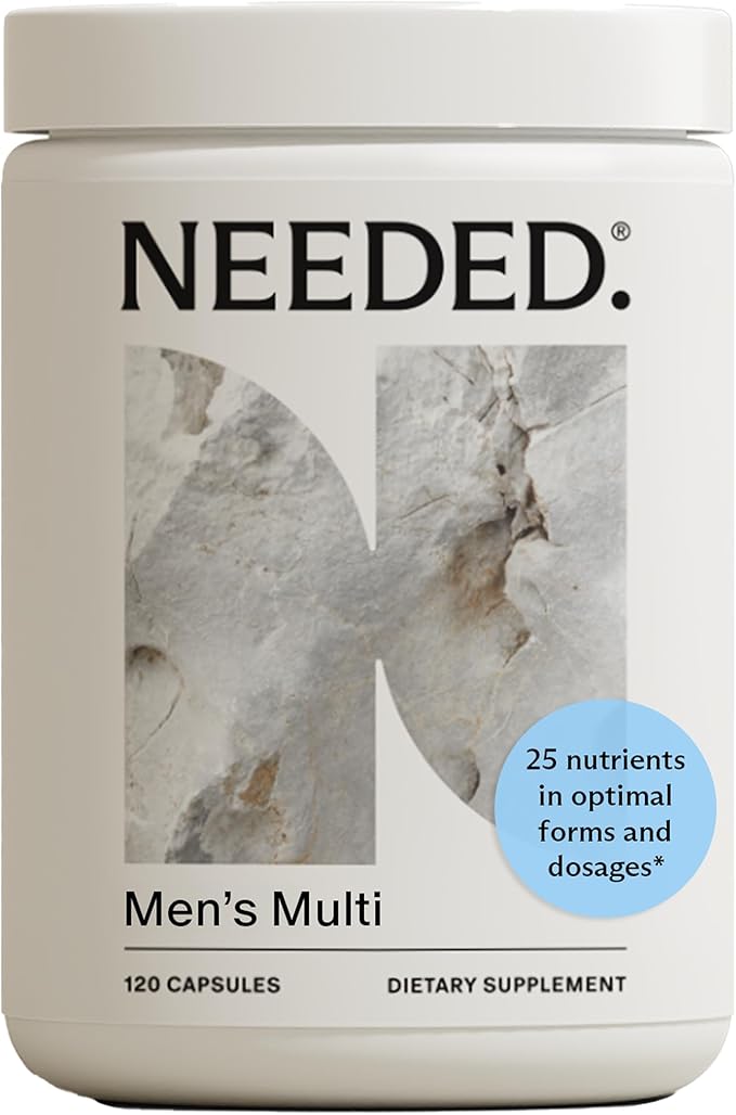 Needed. Multivitamin for Men - 25 Optimal Nutrients for Fertility &amp Men's Health - Mens Multivitamin with Vitamin D3 2000IU B12 Vitamins 200 MCG Selenium - Men's Fertility Supplement 30 Day Sup
