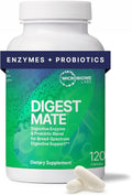 DigestMate Digestive Enzyme and Probiotic Supplement - Broad-Spectrum Digestive Enzymes for Women and Men with 14 Enzymes and Spore-Based Probiotics for Gut Health