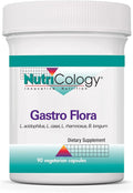 Nutricology Gastro Flora Supplement - Probiotic for Digestive Health Gut Health for Men &amp Women Lactobacillus and Bifidobacterium - 90 Count