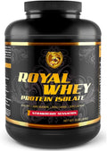 RSN Royal 100% Isolate Protein Powder | 27g Protein Isolate | 0 Sugar | 1g Carbs | 5 lbs | 76 Servings Strawberry Sensation