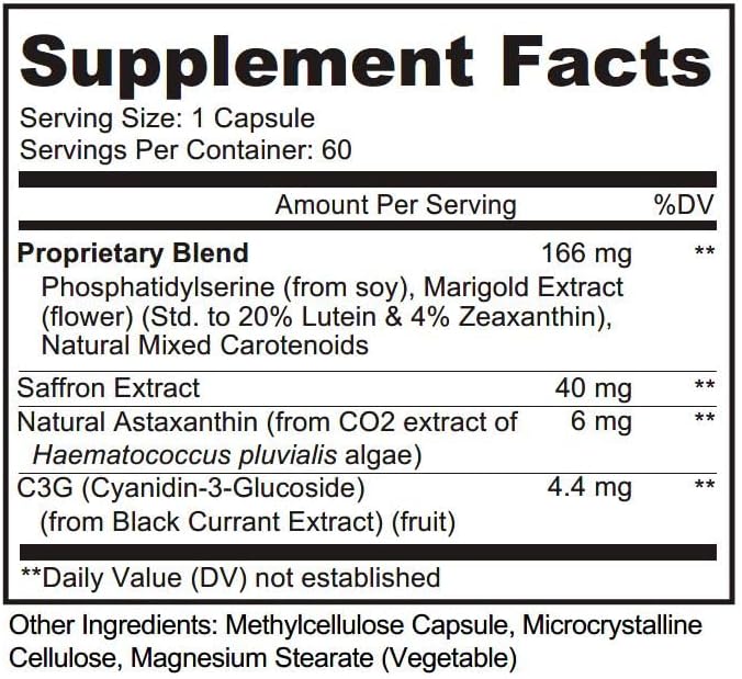 OcuShield Eye Health Vitamin Support for Healthy Eyes Night Vision with Saffron Lutein &amp Zeaxanthin Eye Nutrients to Protect &amp Stimulate Ocular Health Three Bottle
