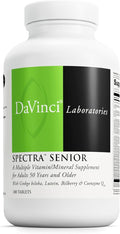 DAVINCI Labs Spectra Senior - Dietary Supplement for Cardiovascular Ocular and Antioxidant Support - with Vitamins Minerals Coenzyme Q10 Ginkgo Biloba Bilberry Extract and More - 180 Capsules