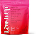 LIVE IT UP | Feel the Beet: Beetroot Powder with Superfood Vitality Blend | Supports Energy Endurance and Clarity | Contains Ginkgo Beetroot Plant-Based Nitrates Antioxidants and Adaptogens
