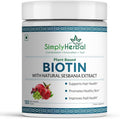 Natural Biotin Powder Vitamin B7 Supplement with Sesbania Agati Keratin Bamboo Shoot Extract Pomegranate and Amla for Stronger Shiner Hair &amp Healthier Skin for Men &amp Women – 150 gm