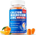 Chewable Calcium Supplement for Men 50+: 1200 mg Calcium Citrate with Vitamin D3 K2 Zinc Magnesium Gummies for Men Plus B6 B12 Lycopene Turmeric - High Absorption Vegan Sugar Free(60Count)