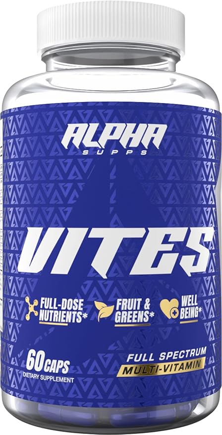 Alpha Supps Vites Men's Multivitamin Complete Daily Supplement with Fruits Veggies Energy Immune &amp Prostate Support - Daily Whole Food Vitamins with Antioxidants and Digestive Enzymes