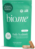 Synbiotic 3-in-1 Prebiotics Probiotics &amp Postbiotics for Digestive Health Gut Health Immune Support &amp Bloating Relief for Men &amp Women - 50 Billion CFU Per Serving - Vegan 60 Capsules (