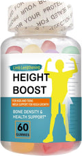 Height Boost Bone Growth Gummies for Kids &amp Teens – Natural Growth Support with Calcium Vitamin D3 K2 Collagen Hydrolysate &amp Herbal Blend – Bone Strength &amp Height Supplement – 60 Gummie