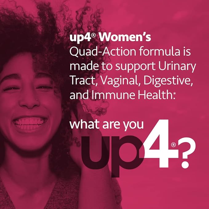 up4 Probiotic Supplement for Women Vaginal Digestive and Immune Support 50 Billion CFUs Guaranteed Non-GMO Gluten Free Soy Free Vegan 60 Count