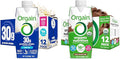 Bundle of Orgain 30g High Protein Shake Vanilla Bean 5g BCAAs 11 Fl Oz + Orgain Organic Nutritional Protein Shake Creamy Chocolate Fudge - 16g Grass Fed Whey Protein 11 Fl Oz 12 Pack Each