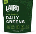 Laird Superfood Prebiotic Daily Greens Powder – Essential Vitamins &amp Minerals - Prebiotic Fiber Adaptogen and Fruits &amp Vegetables – Supports Gut Health – Non-GMO Vegan - 14.8 oz Bag Pack of