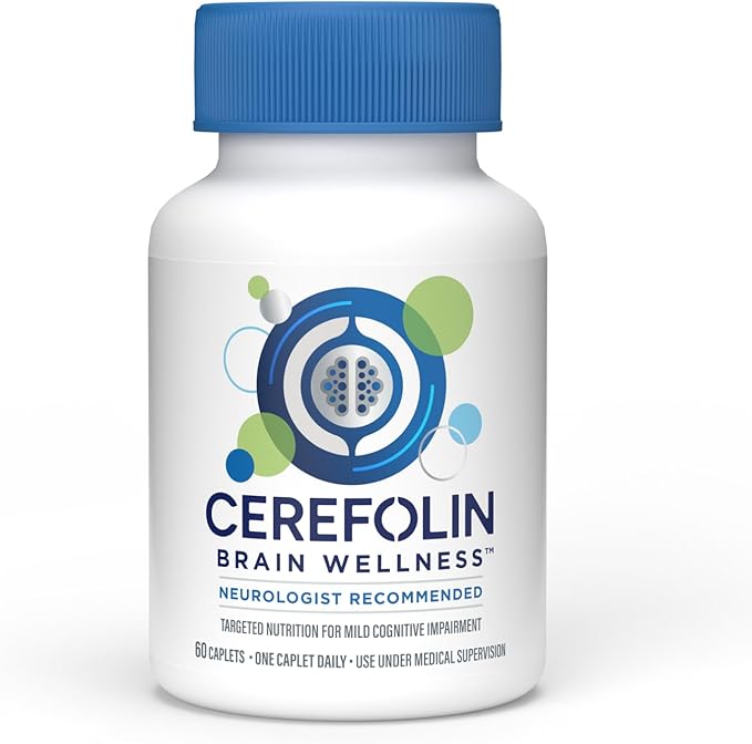 Brain Wellness Targeted Nutrition for Cognitive Support Improves Memory Focus &amp Concentration L-Methylfolate NAC B12 Neurologist Recommended (60 Count)