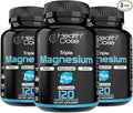 Health Dose Triple Magnesium Complex 1000 mg | L-Threonate Bisglycinate Citrate &amp Malate Blend | Support for Muscle Relaxation Sleep &amp Cognitive Function | 120 Capsules | All-in-One Formula